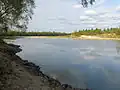 Die Desna in der Nähe des Dorfes