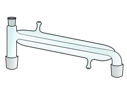 Destillierbrücke mit Liebigkühler