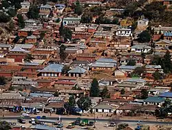 Blick auf den Stadtteil Kihesa