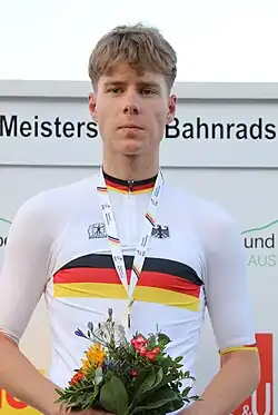 Richard Leu als deutscher Meister im Punktefahren (2025)