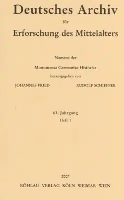 Titelblatt der DA-Ausgabe Heft 1, 2007