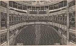 Deutsches Theater Innenansicht mit Bestuhlung (1912)