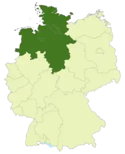 Gebiet der Oberliga Nord
