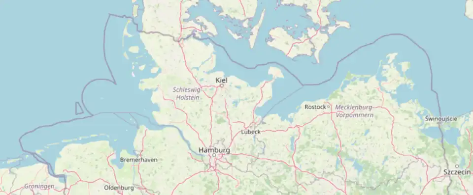 Karte des deutschen Küstenmeeres