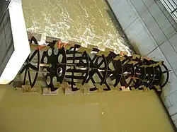 Die Wasserrad-Installation an der Stelle der ehemaligen Nonnenmühle