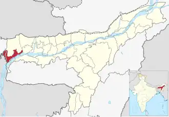 Lagekarte des Distrikts