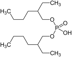 Strukturformel von Bis(2-ethylhexyl)phosphat