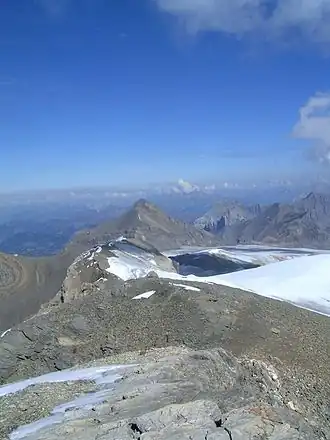 Tsanfleurongletscher von Südwesten, vom Sommet des Diablerets