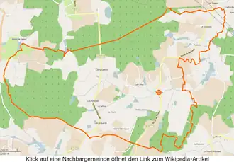 Diconne mit seinen Nachbarorten