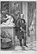 Senior Bödeker als "Reichsfechtmeister" / Nach einer Zeichnung von Carl Grote, in: Die Gartenlaube, 1873
