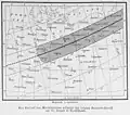 Karte der Sonnenfinsternis 1887