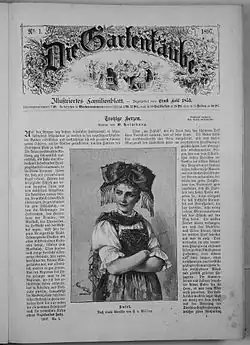 Illustration nach einem Gemälde von Emma von Müller in der Zeitschrift Die Gartenlaube, 1897