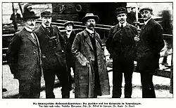 Die Schweizerische Grönlandexpedition auf der Heimreise in Kopenhagen