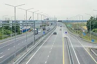 Die Autobahn M4 bei Nowotscherkassk (2023)
