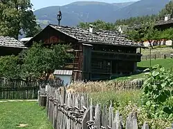 Bauernhaus aus Mühlwald im Freigelände des Museums