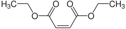 Struktur von Maleinsäurediethylester