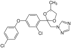 Strukturformel von Difenoconazol