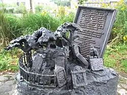 Denkmal für den alten jüdischen Friedhof auf dem Doelen