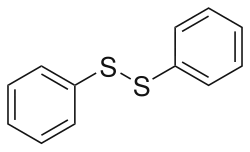 Strukturformel von Diphenyldisulfid