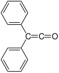Strukturformel von Diphenylketen