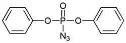 Strukturformel von Diphenylazidophosphat