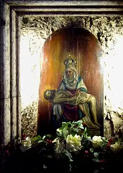 Pietà am Ende der Heiligen Treppe