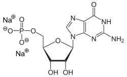 Strukturformel von Dinatriumguanylat