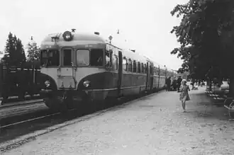 Dm4 1601 im Bahnhof Parikkala (1962)