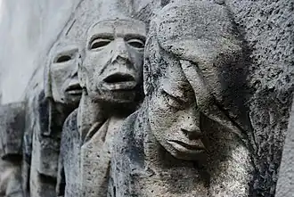 Detail. Laut Asshoff stellt die vordere Figur Sophie Scholl dar