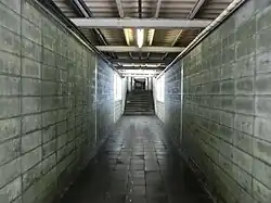 Im Innern des Verbindungsgangs