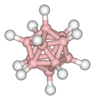 closo-dodeka-Boranat-Anion B12H122− Ikosaeder