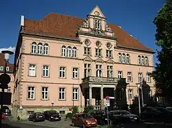 Regierungsgebäude, Domhof 1 / Bohlweg 1, Ansicht von Osten