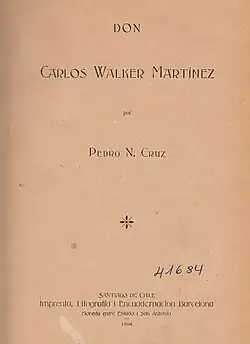 Don Carlos Walker Martínez, 1904.
