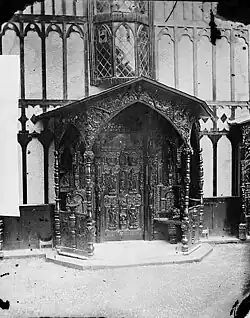 Eingangstür, um 1875