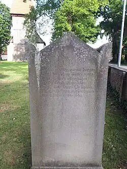 Doppelgrabstein Sprengel Vorderseite