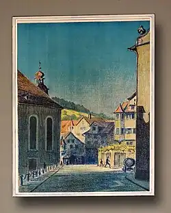 Dora Fanny Rittmeyer (1892–1966), Lithografie 1932, St. Gallen