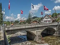 Historische Metzibrücke von 1846