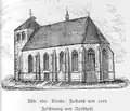 Die Kirche um 1885