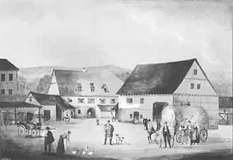 Historisches Bild der Dorfmühle (1920)
