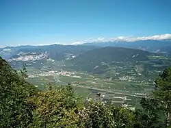 Die Piana Rotaliana von Fai aus