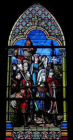 Ludwig der Heilige in der Kirche St-Pierre in Dourdain