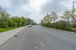 Dieses Foto zeigt die Dr.-Arnheim-Straße, benannt nach Fischel Arnheim