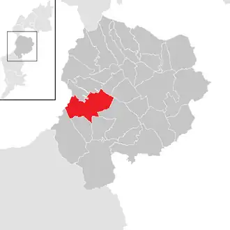 Lage der Gemeinde Draßmarkt im Bezirk Oberpullendorf (anklickbare Karte)