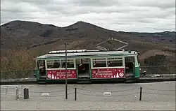 ET 3 (ex. ET III) im Februar 2016 und Werbeanschrift.