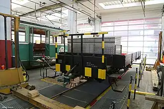 Drachenfels- und Petersbergbahn Niederbordwagen ''1'' (Baujahr 1883, Esslingen a. Neckar)