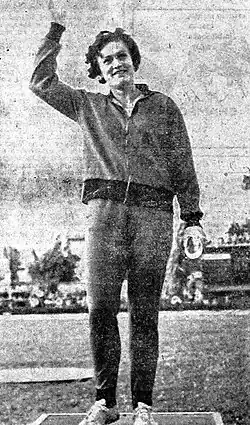 Die EM-Zehnte von 1958 Draga Stamejčič erreichte den sechsten&nbsp;Platz