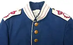 Kragen von einer Jacke des Dragonerregiments Königin Olga (1. Württembergisches) Nr.&nbsp;25