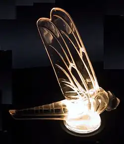 Beleuchtete Automobil-Kühlerfigur von René Lalique