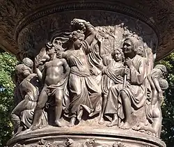 Drake-Vase in Bad&nbsp;Pyrmont, Detail