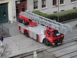 Drehleiter der Berufsfeuerwehr